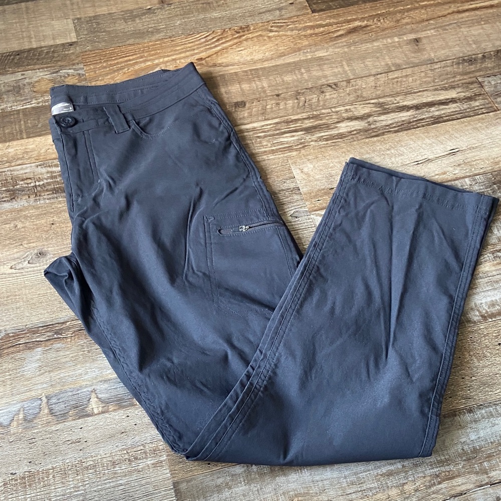 Eddie Bauer black nylon pants with pockets size womens 8